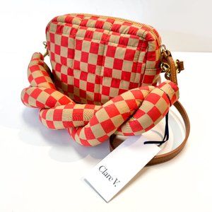 Clare V Lucie Quilted Checker Crossbody Bag